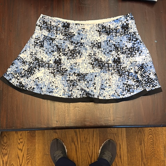 bolle Dresses & Skirts - Bolle periwinkle black and white tennis skirt size medium